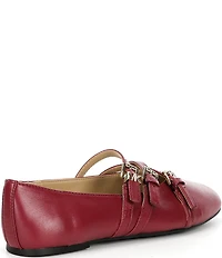 Michael Kors Indy Flex Leather Mary Jane Ballet Flats