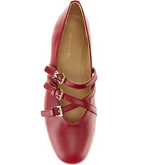 Michael Kors Indy Flex Leather Mary Jane Ballet Flats