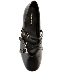 Michael Kors Indy Flex Leather Mary Jane Ballet Flats