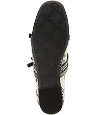 Michael Kors Indy Flex Snake Embossed Leather Mary Jane Ballet Flats