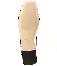 Michael Kors Irene Leather Slingback Flat Sandals