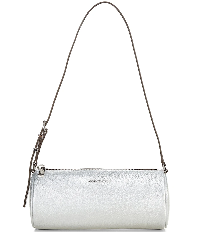 Michael Kors Izzy Metallic Small Barrel Pouchette Bag