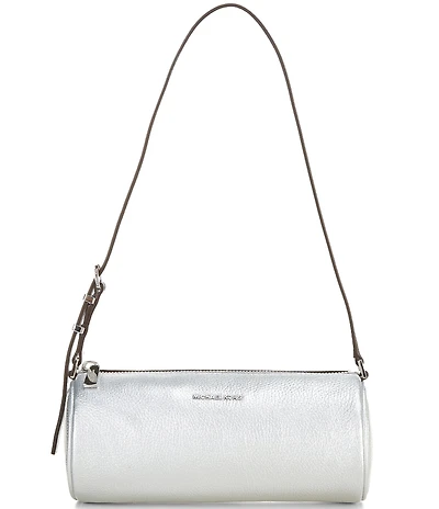 Michael Kors Izzy Metallic Small Barrel Pouchette Bag