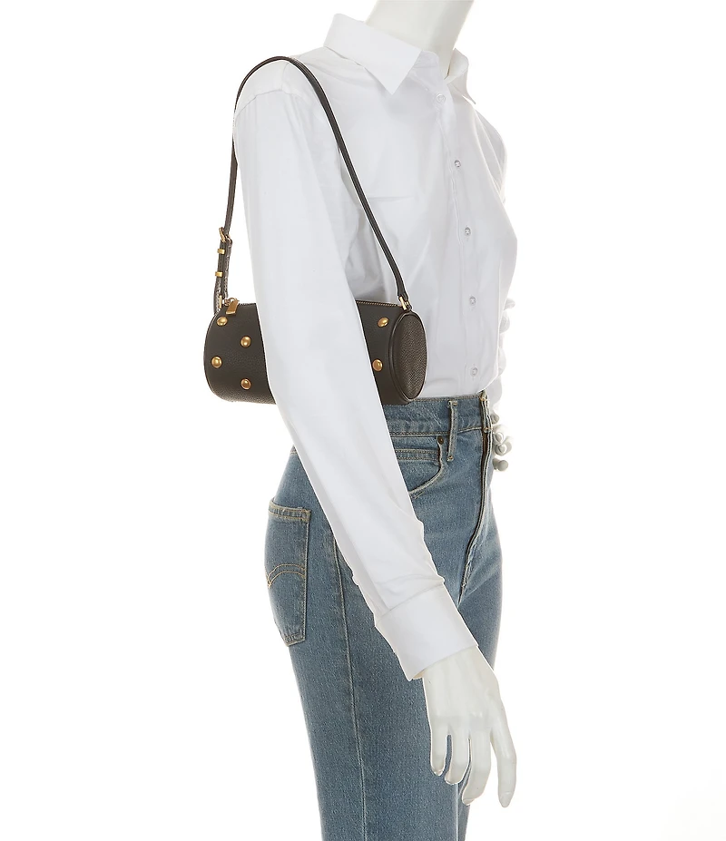 Michael Kors Izzy Small Studded Barrel Pouchette Shoulder Bag