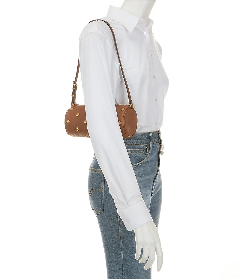 Michael Kors Izzy Small Studded Barrel Pouchette Shoulder Bag