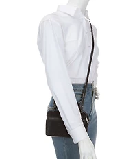 Michael Kors Jana XS Suede Rhinestone Top Handle Satchel Bag