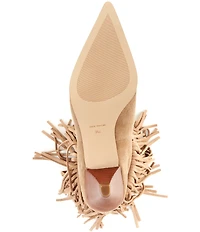 Michael Kors Jayla Suede Fringe Cone Heel Booties