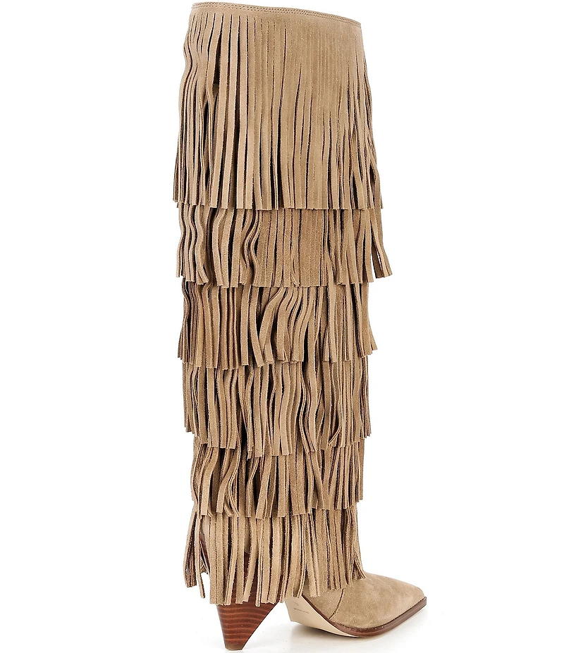 Michael Kors Jayla Suede Fringe Tall Boots