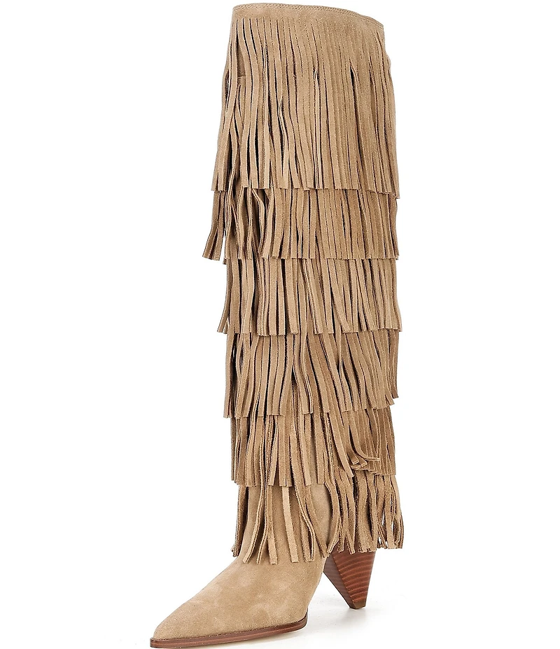 Michael Kors Jayla Suede Fringe Tall Boots