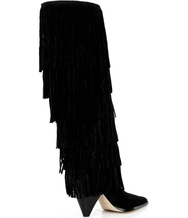 Michael Kors Jayla Suede Fringe Tall Boots