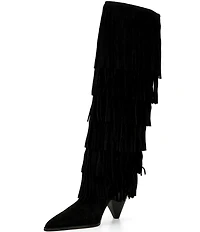 Michael Kors Jayla Suede Fringe Tall Boots
