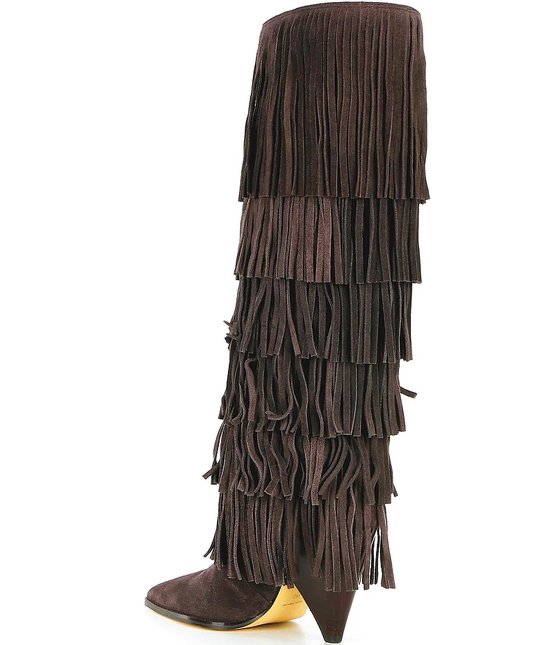 Michael Kors Jayla Suede Fringe Tall Boots