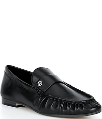 Michael Kors Jennings Leather Ruched Loafers