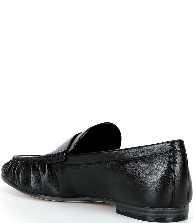 Michael Kors Jennings Leather Ruched Loafers