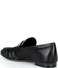 Michael Kors Jennings Leather Ruched Loafers