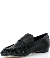Michael Kors Jennings Leather Ruched Loafers
