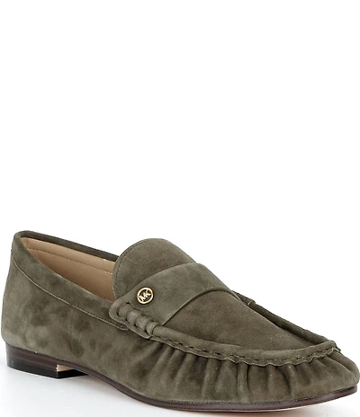 Michael Kors Jennings Suede Ruched Loafers