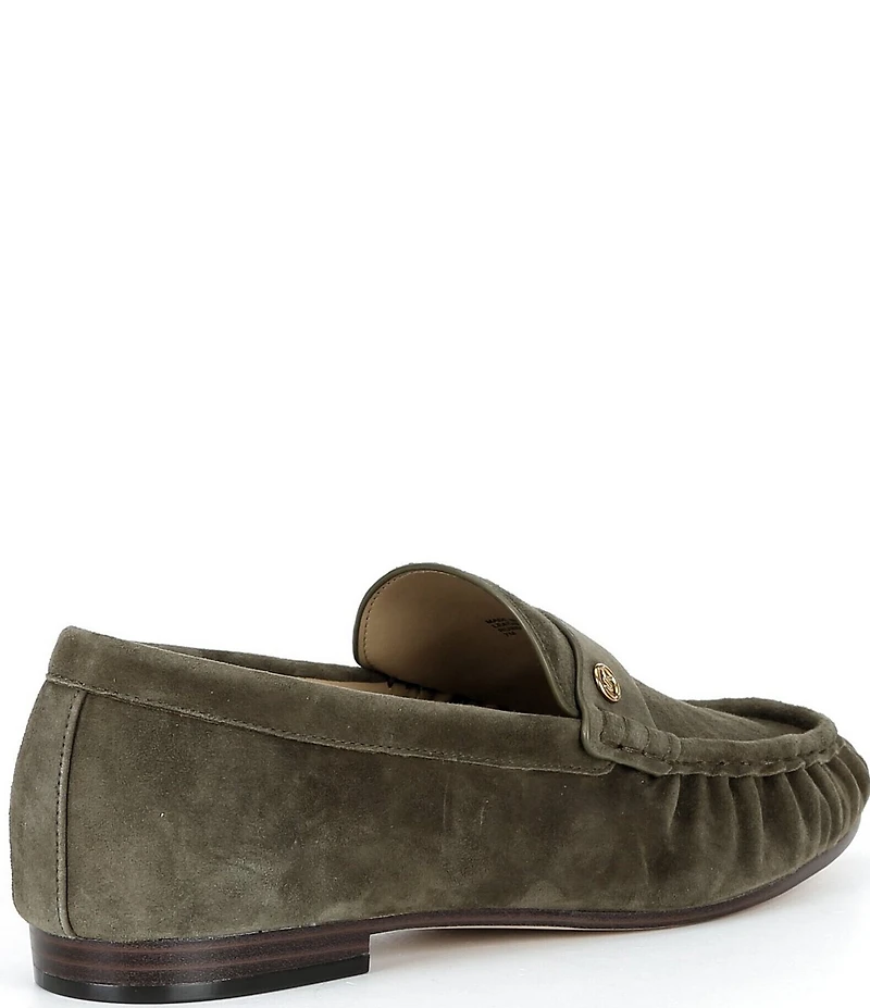 Michael Kors Jennings Suede Ruched Loafers