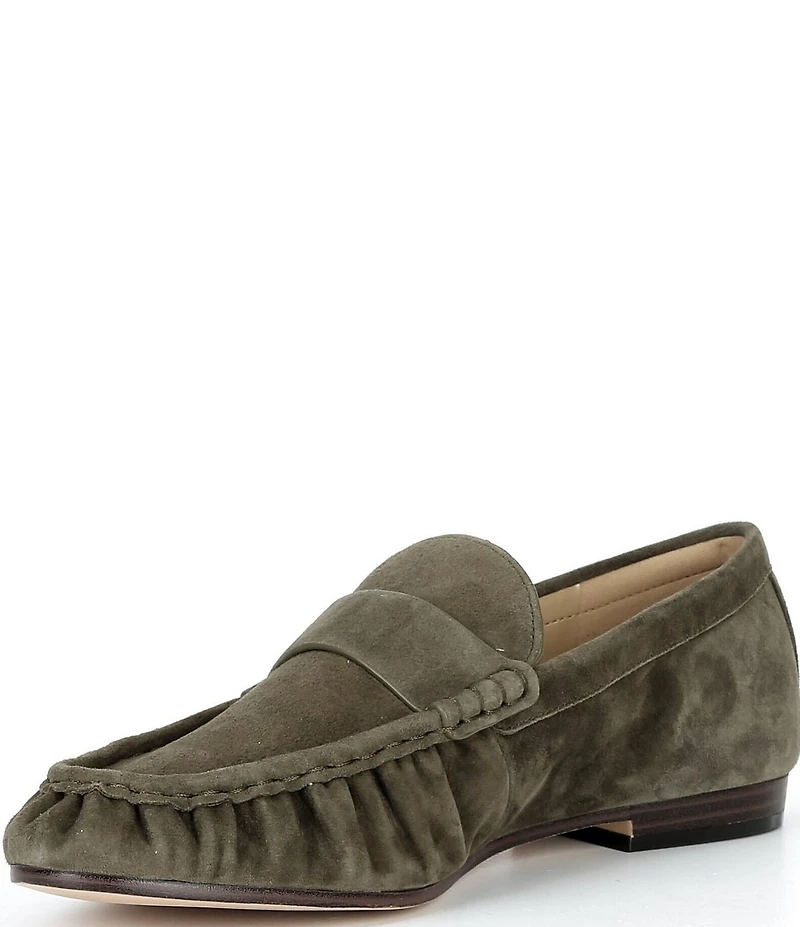 Michael Kors Jennings Suede Ruched Loafers