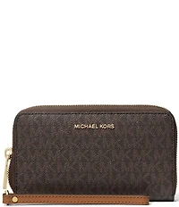 Michael Kors Jet Set Large Flat Multifunction Phone Case Wallet Wristlet