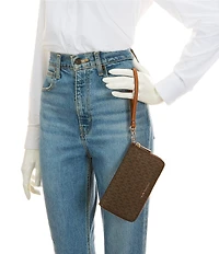 Michael Kors Jet Set Large Flat Multifunction Phone Case Wallet Wristlet