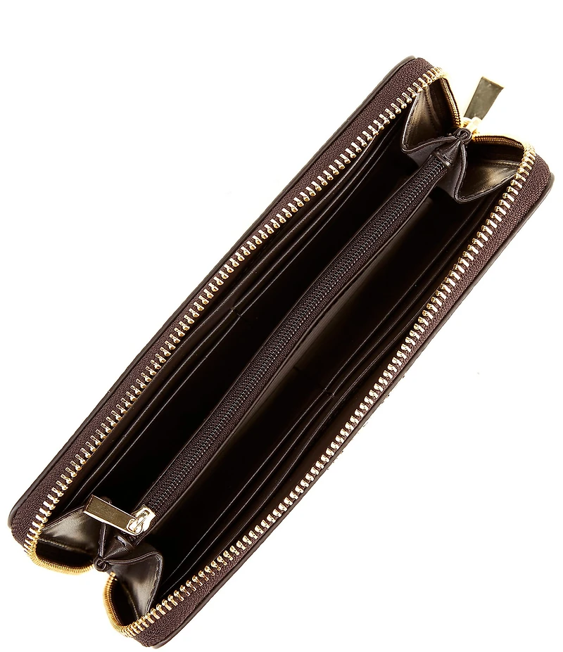 Michael Kors Jet Set Large Slim Zip Around Continental Wallet