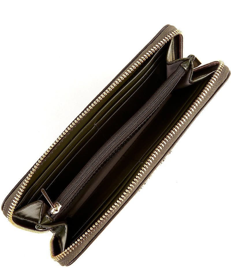 Michael Kors Jet Set Large Slim Zip Around Continental Wallet