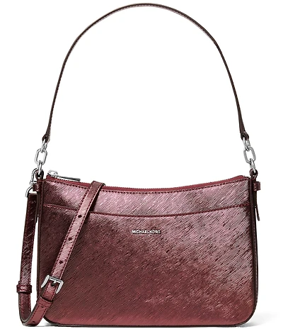 Michael Kors Jet Set Medium Metallic Pochette Crossbody Bag
