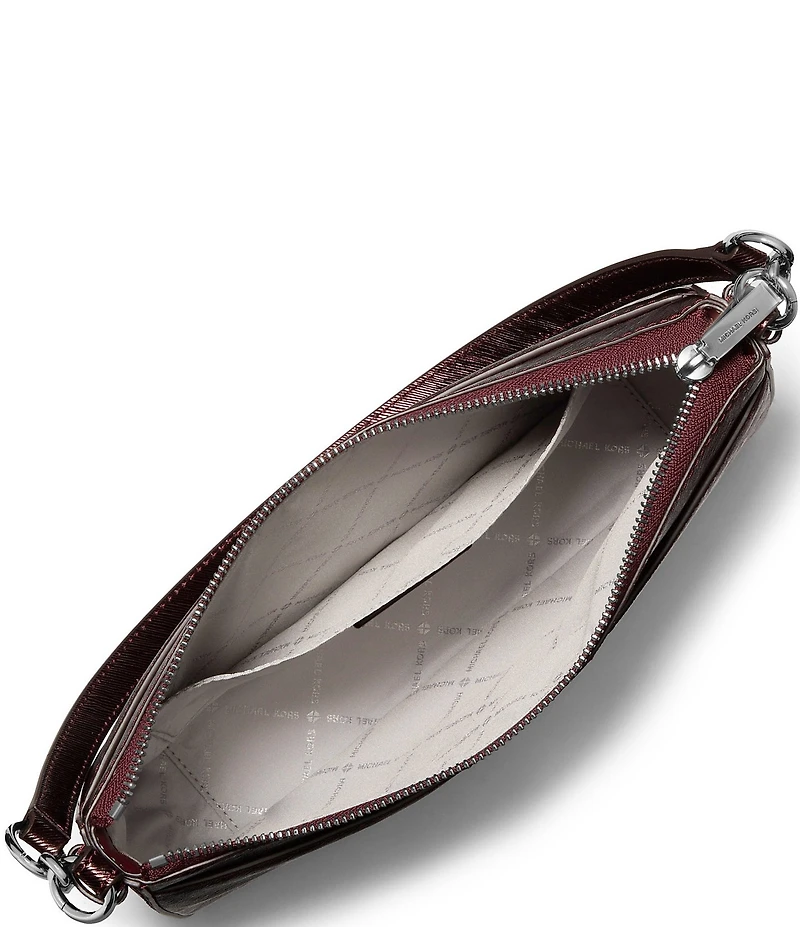Michael Kors Jet Set Medium Metallic Pochette Crossbody Bag