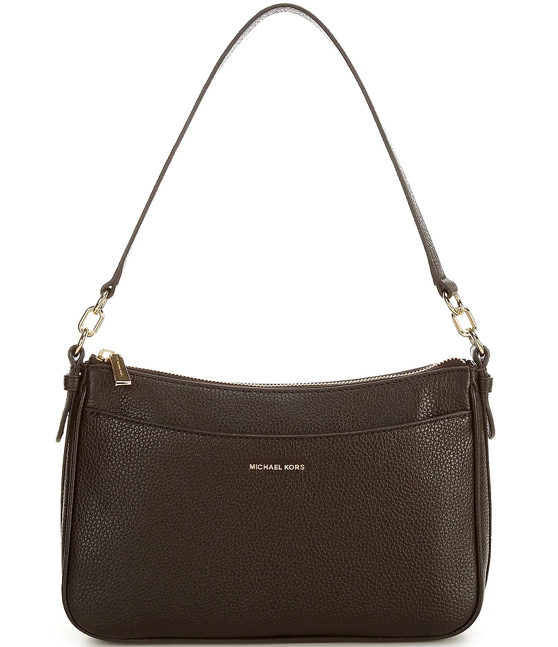 Michael Kors Jet Set Medium Pebbled Leather Convertible Crossbody Bag
