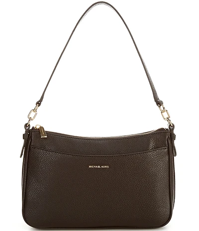 Michael Kors Jet Set Medium Pebbled Leather Convertible Crossbody Bag
