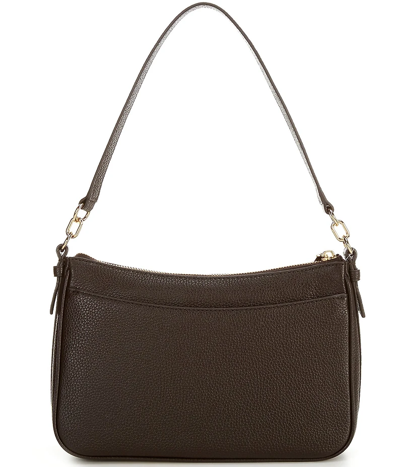 Michael Kors Jet Set Medium Pebbled Leather Convertible Crossbody Bag