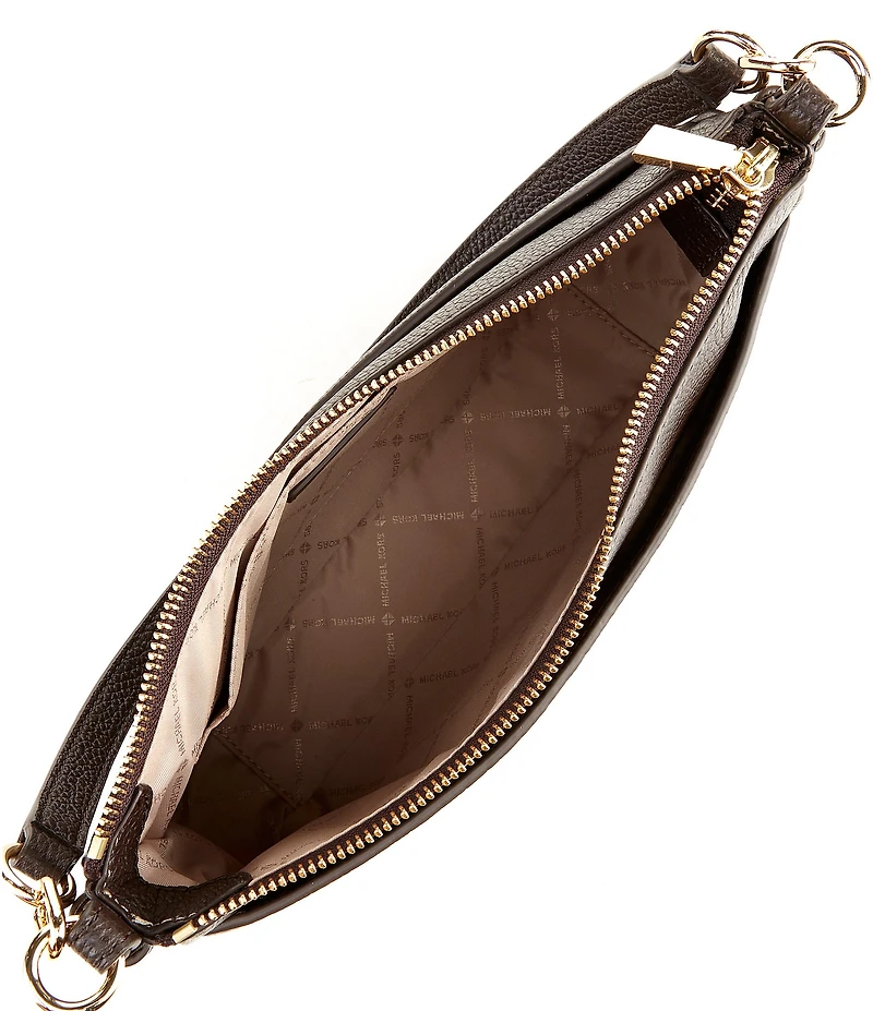 Michael Kors Jet Set Medium Pebbled Leather Convertible Crossbody Bag