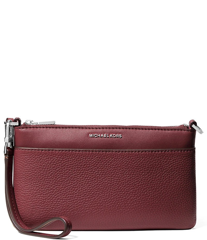 Michael Kors Jet Set Medium Pebbled Leather Convertible Wristlet