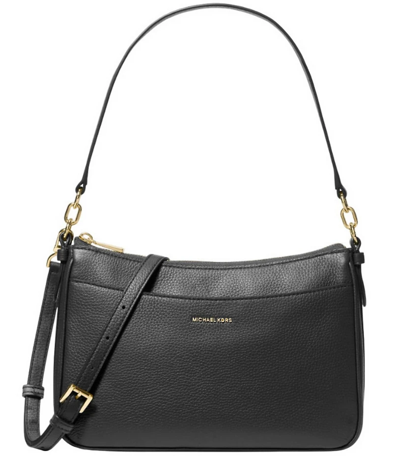 Michael Kors Jet Set Medium Pebbled Leather Shoulder Bag