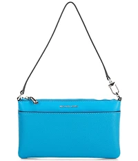 Michael Kors Jet Set Medium Top Zip Convertible Wristlet Shoulder Bag