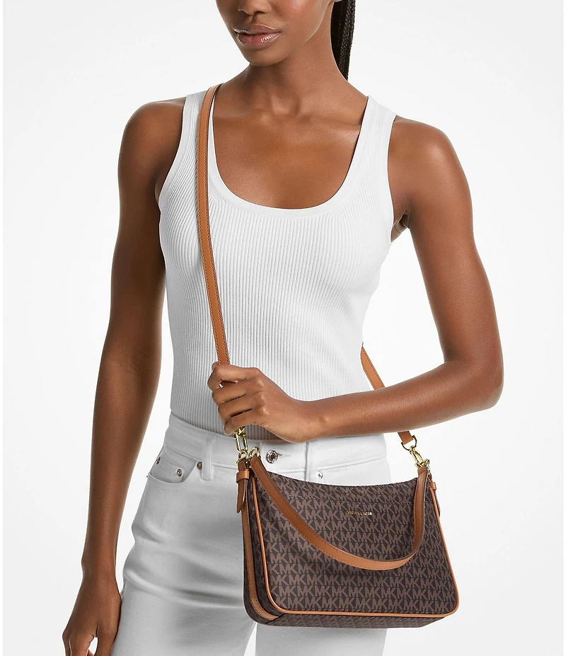 Michael Kors Jet Set Logo Medium Pochette Crossbody Bag