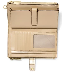 Michael Kors Jet Set Metallic Signature Logo Double Zip Wristlet