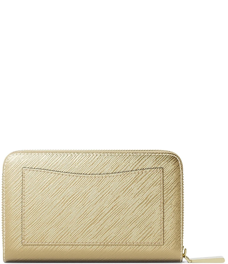 Michael Kors Jet Set Metallic Small Zip Around Card Case