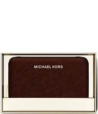 Michael Kors Jet Set Metallic Small Zip Around Card Case