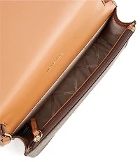 Michael Kors Jet Set MK Signature Medium Flap Crossbody Bag
