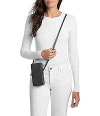Michael Kors Jet Set North South Double Zip Phone Crossbody Bag