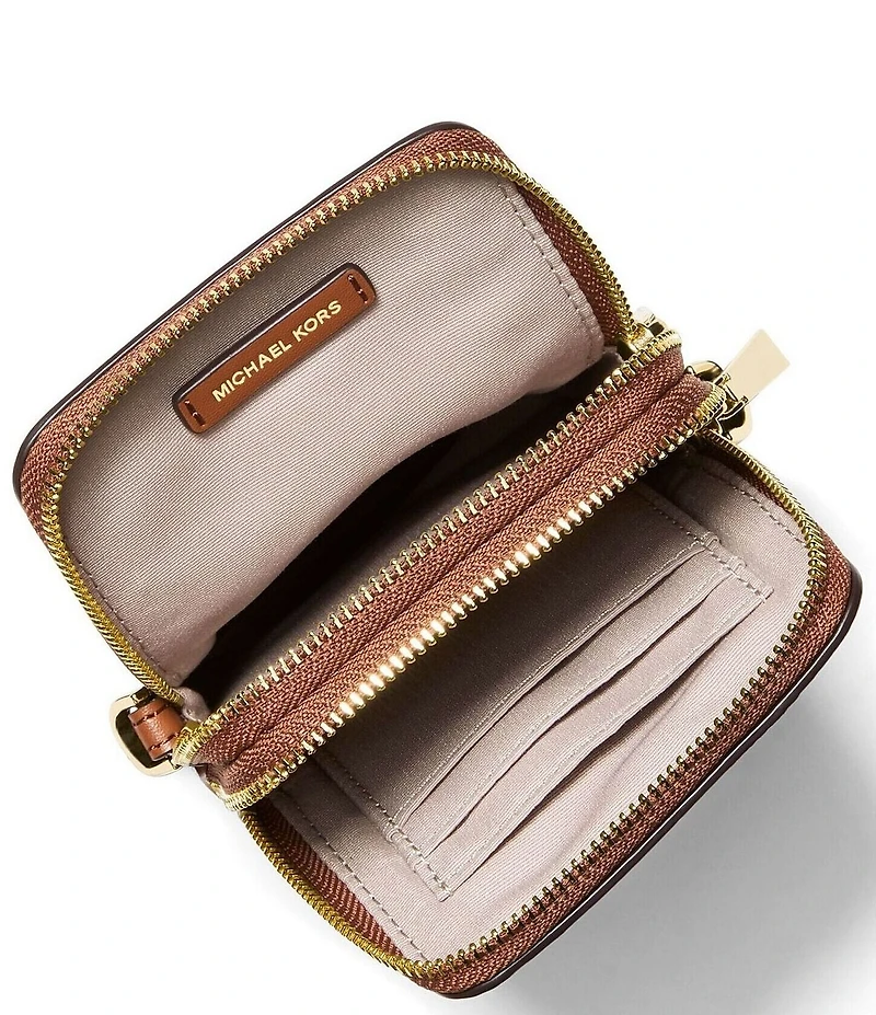 Michael Kors Jet Set North South Double Zip Phone Crossbody Bag