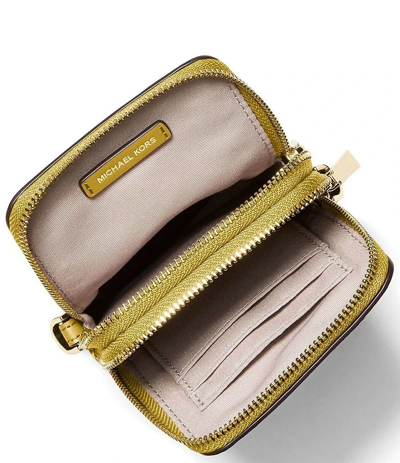 Michael Kors Jet Set North South Double Zip Phone Crossbody Bag