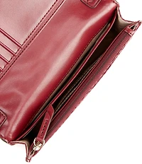 Michael Kors Nylon Jet Set Small Logo Print Smartphone Contrast Trim Crossbody Bag