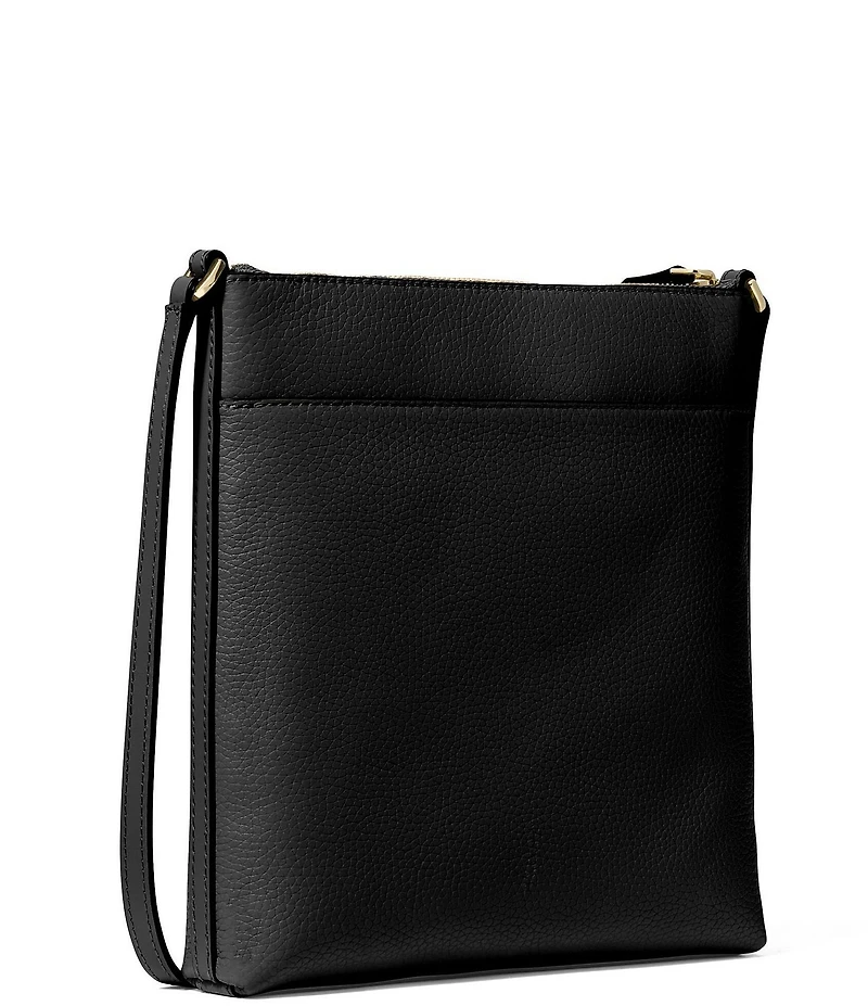 Michael Kors Jet Set Small Pebbled Leather Flat Crossbody Bag