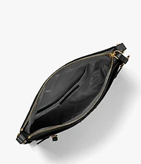 Michael Kors Jet Set Small Pebbled Leather Flat Crossbody Bag