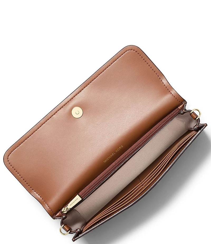 Michael Kors Jet Set Small Pebbled Leather Smartphone Crossbody Bag