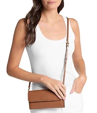 Michael Kors Jet Set Small Pebbled Leather Smartphone Crossbody Bag