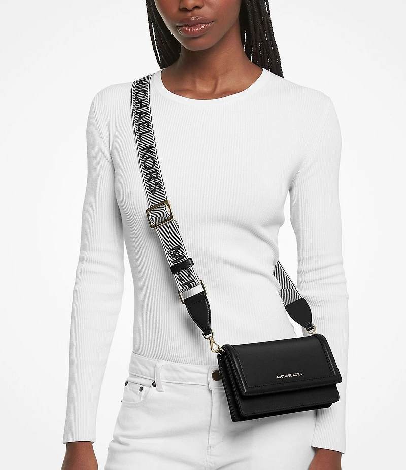 Michael Kors Jet Set Small Phone Web Strap Crossbody Bag